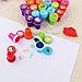 Sopu Animal Stamps for Kids, Assorted Stamps and Animal Stickers for Easter Egg Fillers, Birthday Party Favors, 26 PCS Washable Pre-Inked Stamps and 20 Sheets Stickers
