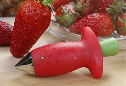 Top Quality Watermelon Slicer + Strawberry Huller Stem Remover Stainless Steel Fruit Melon Knife Cutter Peeler Corer (Watermelon Slicer + Strawberry Huller)