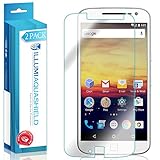 Moto G4 Plus Screen Protector (2-Pack), ILLUMI AquaShield Premium High Definition Ultra Clear / Invisible Bubble-Free UV Resistant Self-Healing Film w/ Lifetime Warranty
