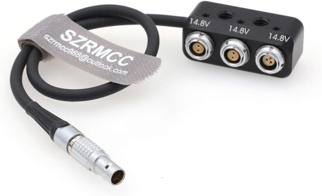 SZRMCC Steadicam Zephyr 3 Pin 12V to 3 Way 2 pin Female Power Splitter