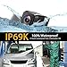 NATIKA Hidden License Plate Backup/Front View Camera, IP69K Waterproof Great Night Vision HD Wide View Angle Reverse Rear View Backup Camera for Cars Pickup Trucks SUV Jeep RV Van