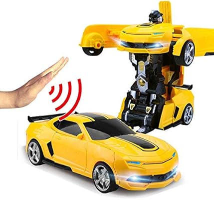 remote control transformer robot car