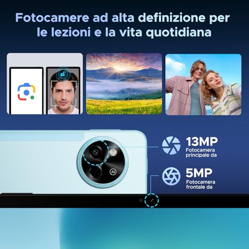 Easerush P11 Tablet 11 Pollici con Tastiera,Penna,Mouse,Tablet Android 16 | 48GB RAM+128GB ROM(2TB TF),90Hz, T7250 Octa-Core 8800mAh,13MP,Gemini AI,Widevine L1,5G WiFi/BT 5.0/Face ID/GPS,Custodia