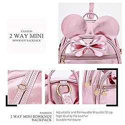 KL928 Girls Bowknot Polka Dot Cute Mini Backpack