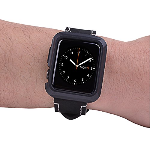 Wolait Compatible with Apple Watch Case 42mm, Rugged Protective iWatch Case with No Built in Screen Protector for Apple Watch Series 3/2/1 (42mm) - Thumbnail 5