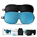 DIGITWHALE 3D Sleep Mask | Comfortable Memory Foam Eye Cover for Sleeping, Napping & Long Flights | Oeko-Tex Compliant | Silk Travel Pouch & Earplugs Included | for Men, Women & Kids | Pack of 2