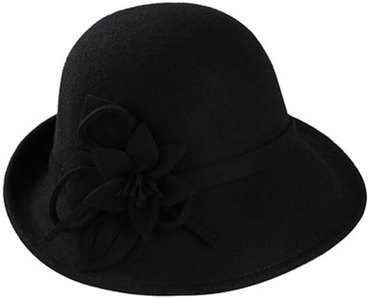 ladies black wool hats