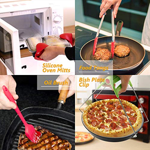 8 inch Air Fryer Accessories 12 Pcs for Gowise Phillips Cozyna Airfryer XL 4.2QT-5.8QT, Deep Fryer Accessories Set of 12 (Renewed) - Thumbnail 3