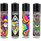 Clipper Lighter 4 Pack (Micro Soft Black)