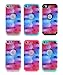 iPod Touch 6 Case, iPod Touch 5 Case, KAMII [Colorful Series] 3in1 Shockproof Full-Body Protective Hard PC+Soft Silicone Hybrid Hard Case Cover for Apple iPod Touch 5 6th Generation (Black)