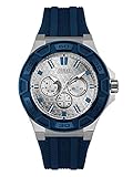 GUESS Factory Men's Blue Multifunction Sport Watch, NS