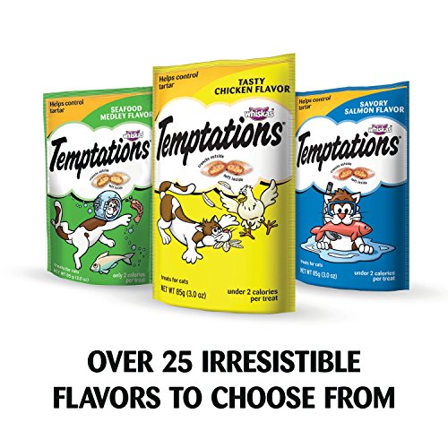 TEMPTATIONS Classic Treats for Cats Tempting Tuna Flavor 3 Ounces (Pack of 12)
