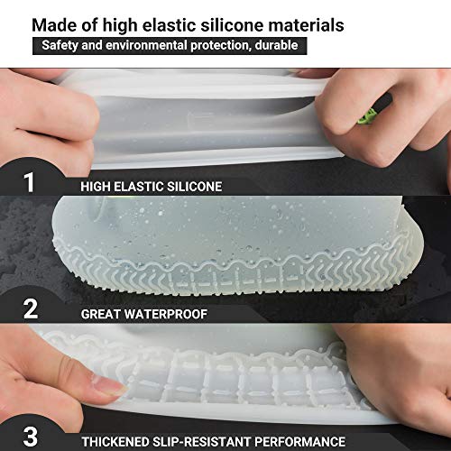 image for ATOFUL Reusable Silicone Waterproof Shoe Covers, Silicone Shoe Covers 