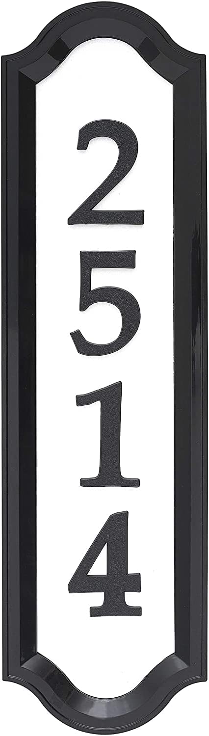 Address Signs - Whitehall Products 14137 Nite Bright Richfield Home Address Sign in Black
