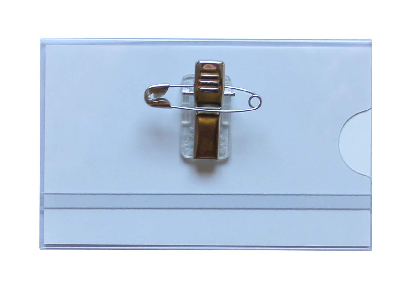 Seco Combi Clip & Pin Badge 90x55mm Pack of 25