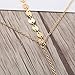 Jovono Necklace Choker with Alloy Sequin Gold Clavicle Necklace For Women and girls