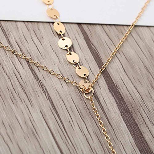 2 Jovono+Necklace+Choker+Sequin+Clavicle