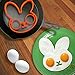 Akak Store 4 Piece Set Reusable Non Stick Silicone Fried Egg Molds Pancake Rings - Funny Style with Bunny, Owl, Frog and Cat - Bakeware Accessories Kitchen Tools