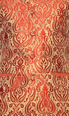 inyour men's silk red gold waiscoat,multi dupin kurta pajama set_inyour-tr3096wcp