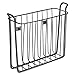 mDesign Metal Wall Mount Decorative Magazine Rack Organizer Bin Holder, Basket for Living Room, Bathroom, Bedroom, Home Office - Holds Books, Newspapers, Tablets - Concerto Collection - Black