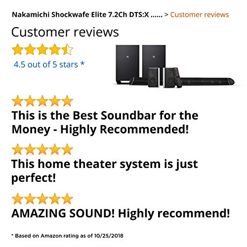 nakamichi shockwafe elite 7.2 ch dts