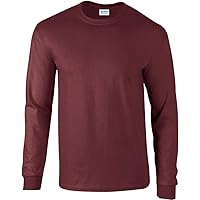 Gildan - Camiseta De Manga Corta De Algodón Pesado Para Hombre, M, Rojo
