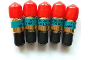 For SMA Male to Female RF Attenuator, Copper Gold Plated, 2W Power, DC 6GHz for Signal Reduction (30DB)