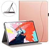 Ztotop for iPad Pro 12.9 Case 2018, Premium Leather Slim Stand Cover Folio Case for iPad Pro 12.9-Inch 3rd Generation (Latest Model) with Auto Sleep/Wake, Support Charge/Pair, Rose Gold