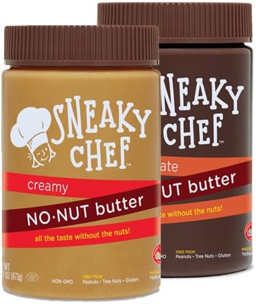 Sneaky Chef Delicious Creamy Peanut and Chocolate No Nut Butter - 2 Pack