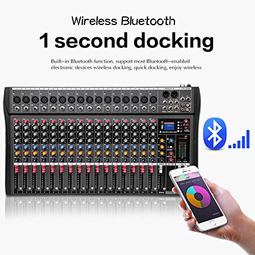 Fineshine 8 12 16 Channel Audio Mixer Sound Mixing Console With 