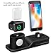 Charging Stand Compatible with Apple Watch, 3 in 1 Charging Station Silicone Compatible with iWatch Series 5/4/3/2/1, Airpods, iPhone 11/Xs/Xs Max/Xr/X/8/8 Plus/7/7 Plus/6 (Not Include Cable/Adapter)