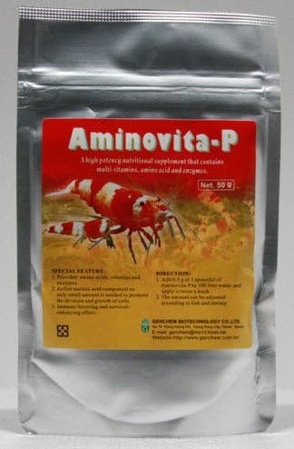 Genchem Aminovita-P 50g Supplement with vitamins, amino acids and enzymes.
