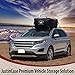 JUSTINCASE Rooftop Cargo Hooks and Tie Down Straps – Ultimate Car Roof Storage System – Sturdy and Safe – Five Stainless Steel Hooks – Two 197-Inch (16'-5”) Long, 1-Inch Wide Car Rooftop Straps