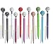 Big Diamond Ball Pen 11 Pieces Rhinestones Crystal Metal Ballpoint Pens Black Ink, 11 Different Colors + 11Pcs 3.2'' Ballpoint Pen Refills (11Pcs Diamond Ball Pens)
