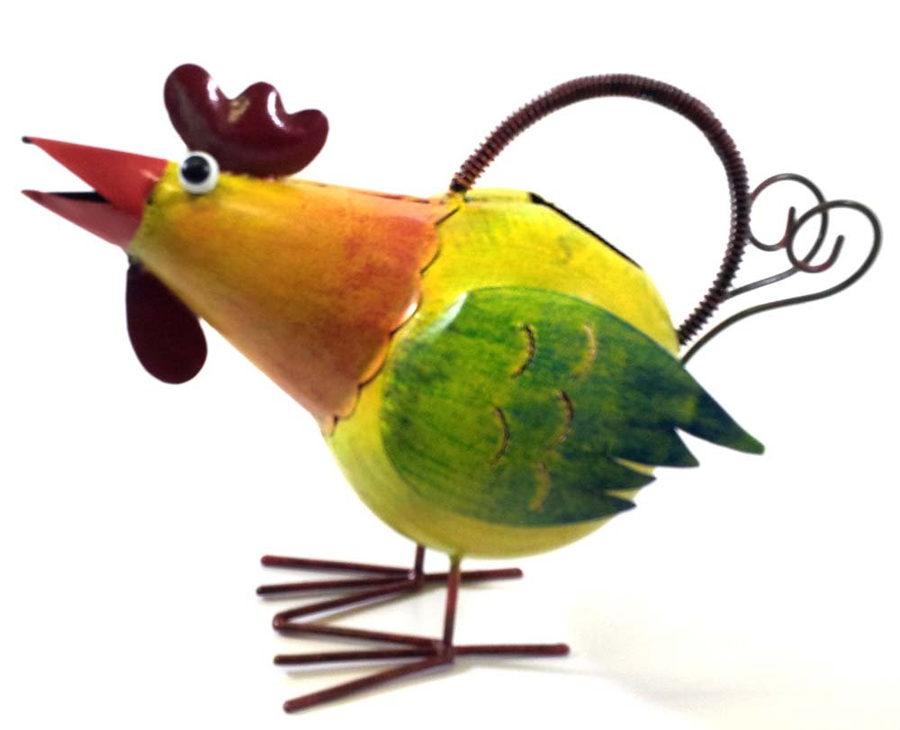 SK Style Home Or Garden Metal Watering Can - Rocky The Rooster/Chicken