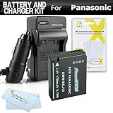 Battery And Charger Kit For Panasonic Lumix DMC-LX7 DMC-LX7K, DMC-LX7W, DMC-LX5 Digital Camera Includes Extended Replacement (1700Mah) DMW-BCJ13 Battery (WITH INFO CHIP!) + Ac/Dc Travel Charger + More