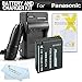 Battery And Charger Kit For Panasonic Lumix DMC-LX7 DMC-LX7K, DMC-LX7W, DMC-LX5 Digital Camera Includes Extended Replacement (1700Mah) DMW-BCJ13 Battery (WITH INFO CHIP!) + Ac/Dc Travel Charger + More