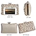 Womens Beaded Crystal Clutch Rhinestone Evening Bag Wedding Bridal Prom Purse,Gold-1.