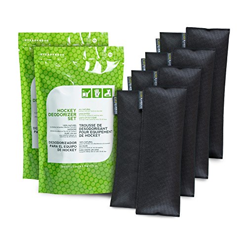 Ever Bamboo Hockey Gear Deodorizer Bag Set w/Bamboo Charcoal ((4-Pack, 4 x 50 g) x 2)