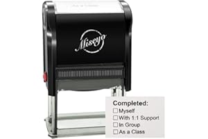 MISEYO Completed - Self Inking Teacher Stamp - Black Ink