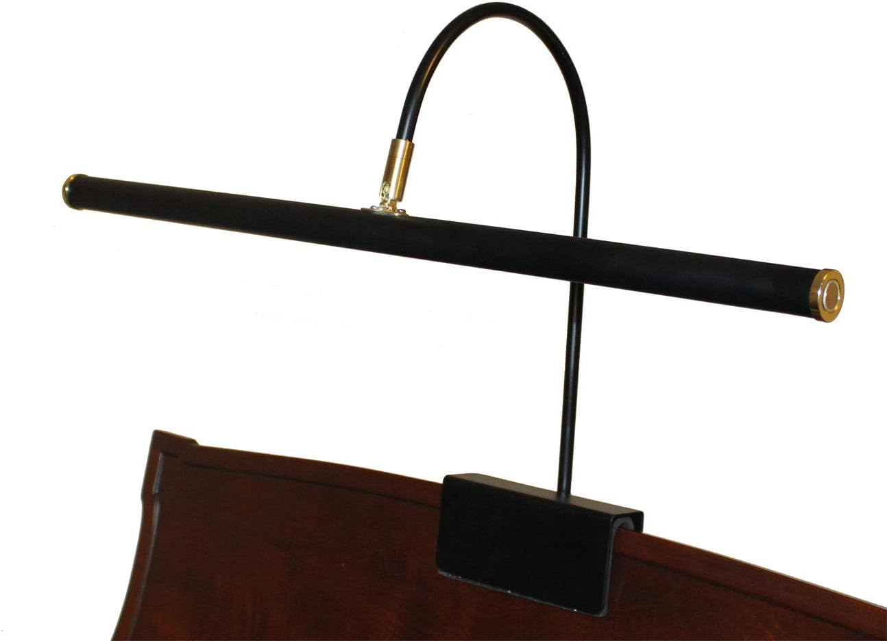 LED Piano Lamp Black 21.75" Shade Clipon Adjustable Piano Light