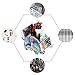 HomRing Cell Phone Stand, Colorful Tailed Elephant Pencil Holder Remote Control Container Desk Bracket Storage, Compatible with Phone and Tablet, Desk Decoration Organizer