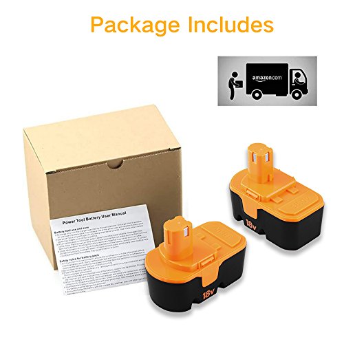 Upgraded to 3600mAh Ni-Mh Replace for Ryobi 18V Battery ONE+ P100 P101 130224028 130224007 ABP1801 ABP1803 Cordless Power tools Pack of 1 - Thumbnail 6