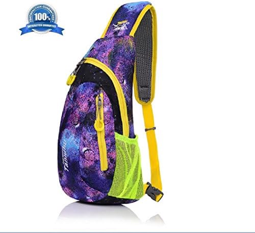 Shoulder Backpack, Mcolics Colorful Casual Cross Body Bag Outdoor Sling Bag Chest Pack with Adjustable Shoulder Strap for Cycling Hiking Camping Travel and Men Women