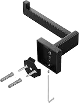HITSLAM Toilet Roll Holder Matte Black Wall Mounted 304 Stainless Steel view 6