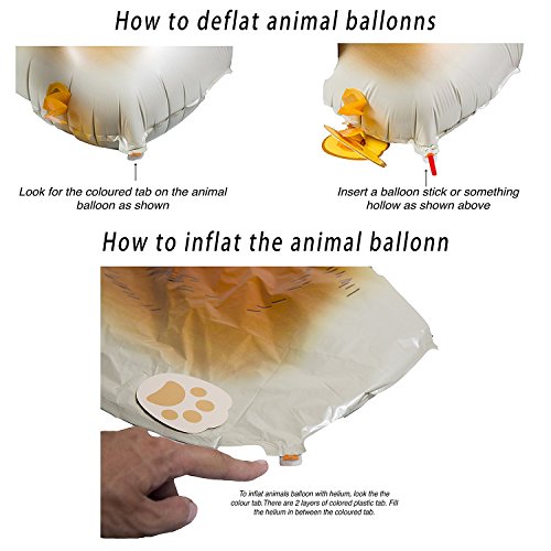 image for Walking Animal Balloons 12 Pieces Pet Dog Balloons Balloon Toys Air Wa