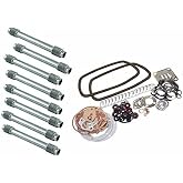 VW BUG, BEETLE, GHIA, BUS, TYPE 3 GASKET KIT AND PUSH ROD TUBE SET, FOR 1300-1600CC AIR-COOLED MOTOR