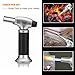 Sondiko Blow Torch Lighter, Culinary Torch, Refillable Kitchen Butane Torch with Safety Lock and Adjustable Flame Perfect for DIY, Creme Brulee, BBQ and Baking, Butane Gas Not Included, Black