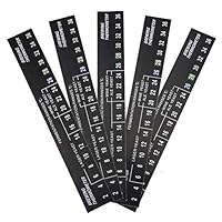 Bicaquu 5pcs Stick on Brewing Thermometer Adhesive LCD Thermometer Sticker Homebrew Beer