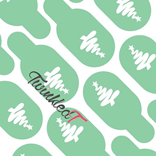 Holiday Tree Nail Vinyls By Twinkled T - 1 Sheet of 24 Vinyls